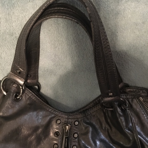 Michael Kors Astor Metallic Grey/Silver Large Hobo - Picture 9 of 14